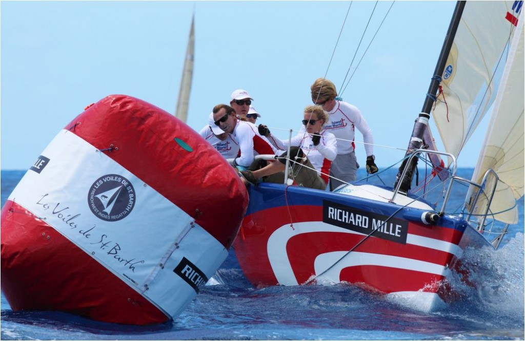 Team Island Waterworld from St. Martin skippered by Frtis Bus © Les Voiles de Saint Barth -Tim Wright 