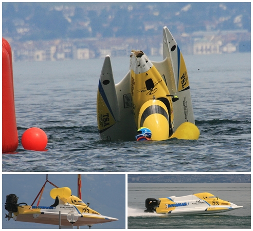 Crash at the Grand Prix of France for Bernd Enzenhofer! 