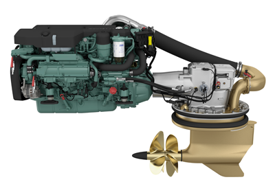 Volvo Penta 8-liter diesel engine and new IPS drive 